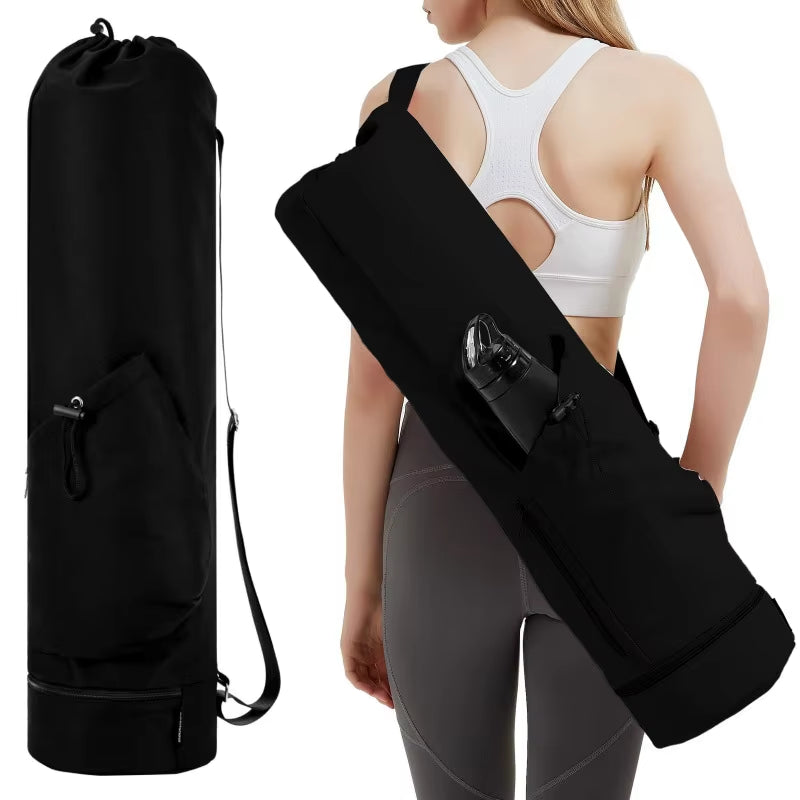 Yoga Mat Carrier with Water Bottle Compartment