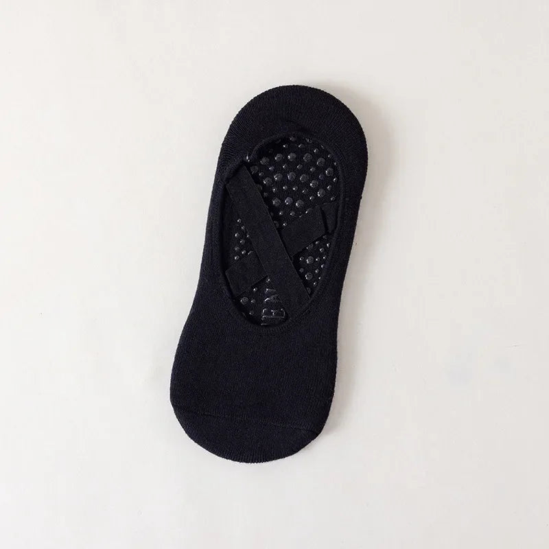 Pilates Socks with Straps - Medium Anti-Slip Socks
