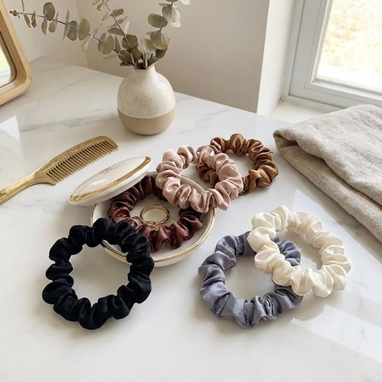 Satin Scrunchies | Set of 6
