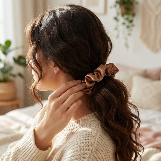 Satin Scrunchies | Set of 6