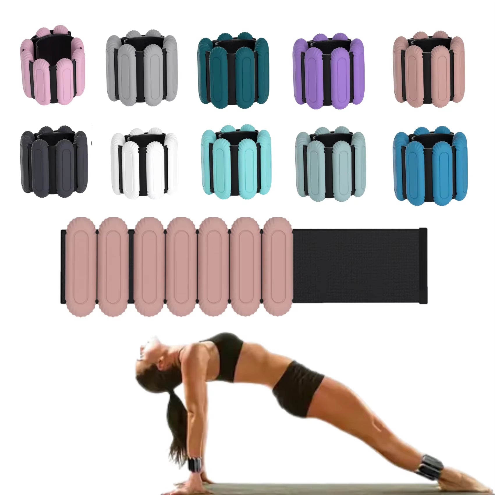 Adjustable Wrist Weights for Pilates, Yoga, and Everyday Training
