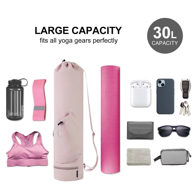 Yoga Mat Carrier with Water Bottle Compartment