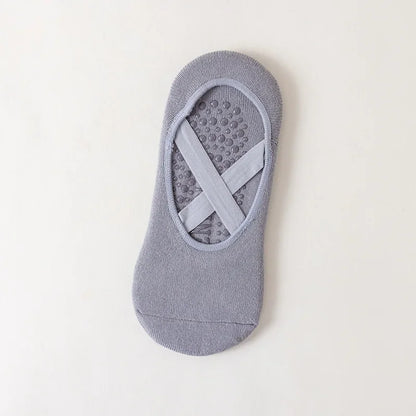 Pilates Socks with Straps - Medium Anti-Slip Socks