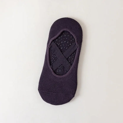 Pilates Socks with Straps - Medium Anti-Slip Socks